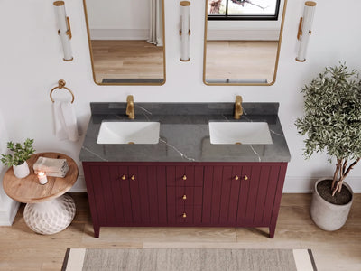 Atlanta 60 in. W x 22 in. D Double Sink Bathroom Vanity