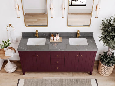 Atlanta 72 in. W x 22 in. D Double Sink Bathroom Vanity