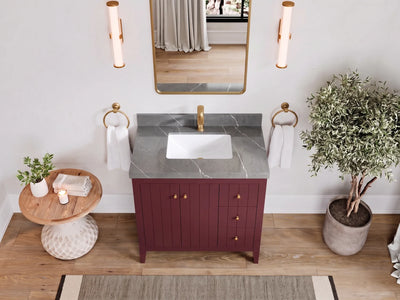 Atlanta 36 in. W x 22 in. D Center Sink Modern Bathroom Vanity