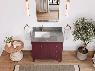 Atlanta 36 in. W x 22 in. D Left Offset Sink Bathroom Vanity