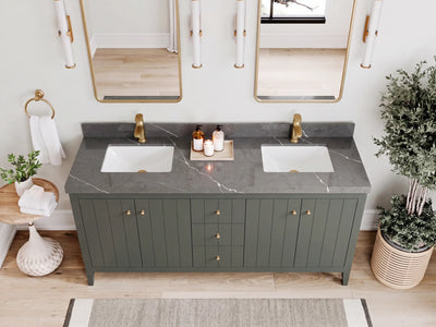 Atlanta 72 in. W x 22 in. D Double Sink Bathroom Vanity