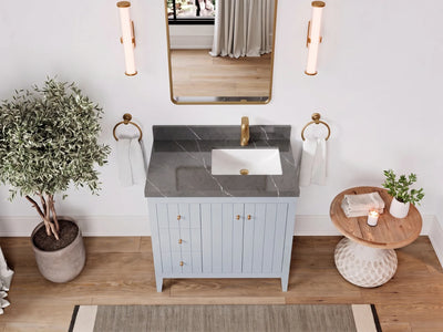 Atlanta 36 in. W x 22 in. D Right Offset Sink Bathroom Vanity