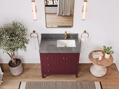 Atlanta 36 in. W x 22 in. D Right Offset Sink Bathroom Vanity