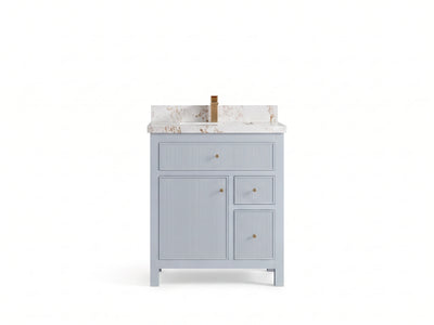 Sonoma 30 in W x 22 in D Reeded Free Standing Single Sink Bathroom Vanity
