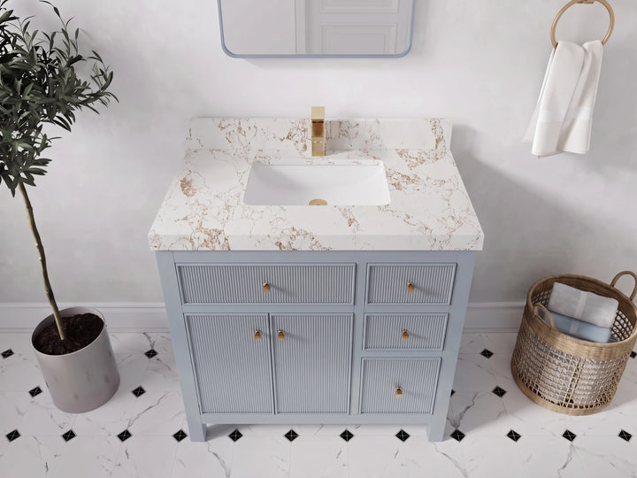 Sonoma 36 in. W x 22 in. D Center Sink Bathroom Vanity - photo 28
