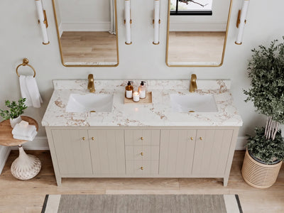 Atlanta 72 in. W x 22 in. D Double Sink Bathroom Vanity