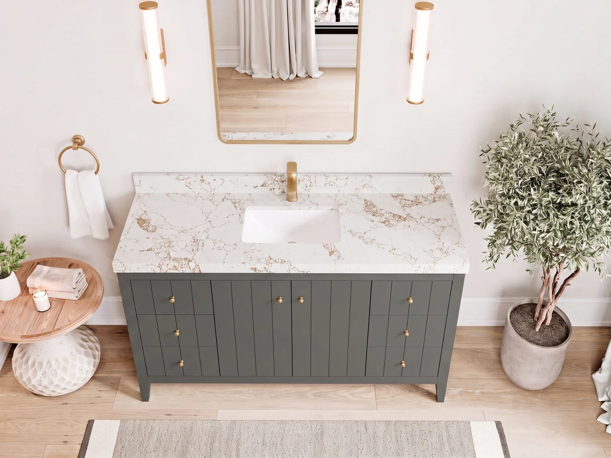 Atlanta 60 in. W x 22 in. D Single Sink Bathroom Vanity