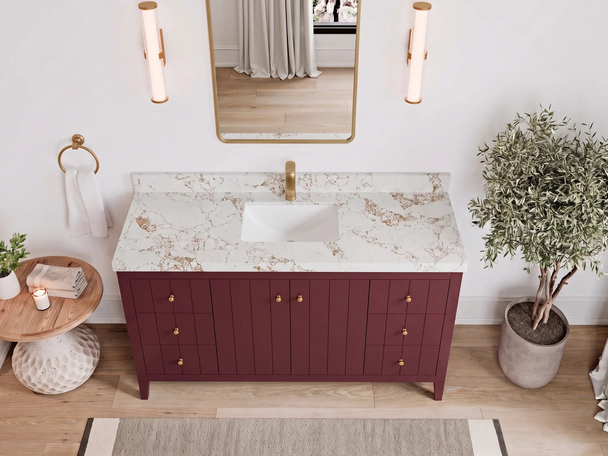 Atlanta 60 in. W x 22 in. D Single Sink Bathroom Vanity