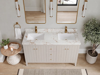 Atlanta 60 in. W x 22 in. D Double Sink Bathroom Vanity