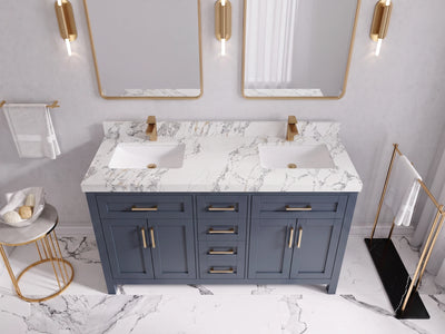 Cambridge 60 in. W x 22 in. D Double Sink Bathroom Vanity