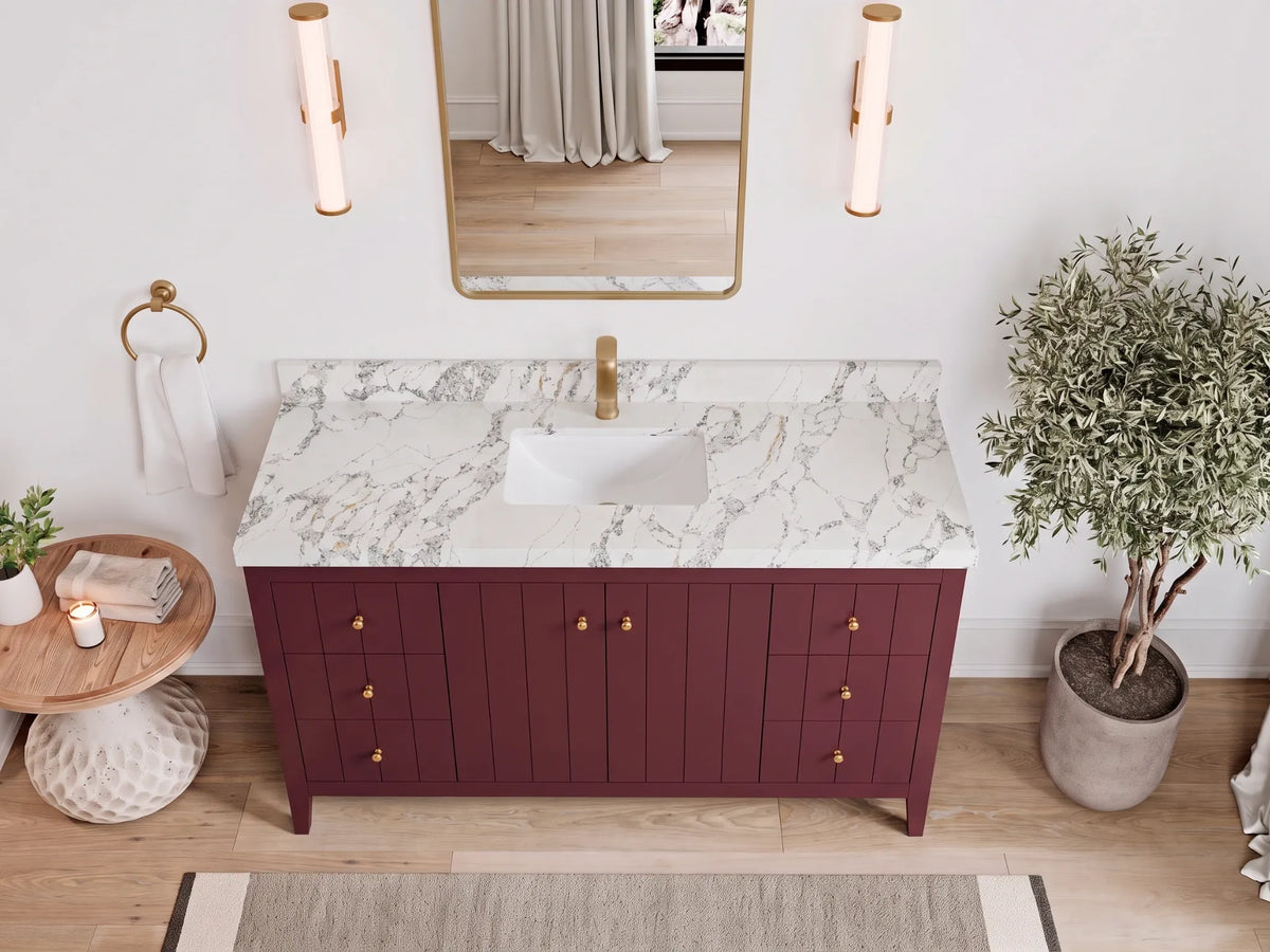 Atlanta 60 in. W x 22 in. D Single Sink Bathroom Vanity