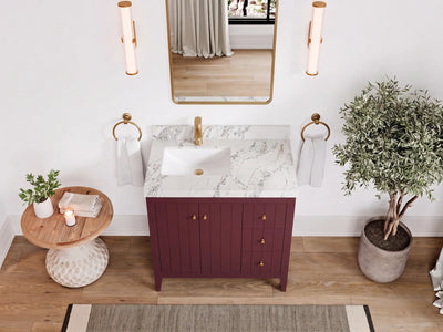 Atlanta 36 in. W x 22 in. D Left Offset Sink Bathroom Vanity