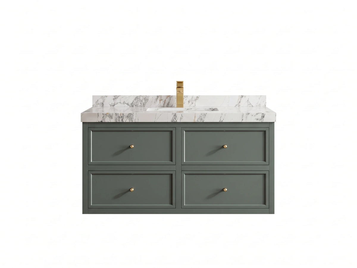Roswell Floating 42 in. W x 22 in. D Single Sink Bathroom Vanity