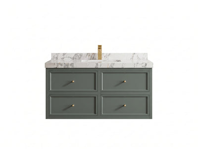 Roswell Floating 42 in. W x 22 in. D Single Sink Bathroom Vanity
