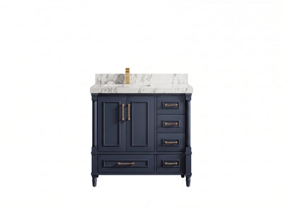 Aberdeen 36 in. W x 22 in. D Left Offset Sink Bathroom Vanity