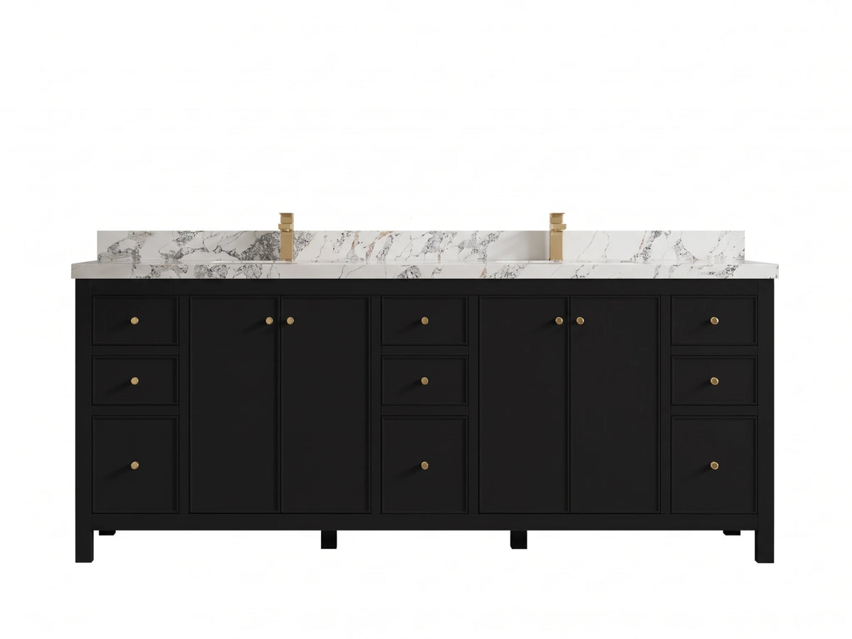 Chicago 84 in. W x 22 in. D Double Sink Bathroom Vanity