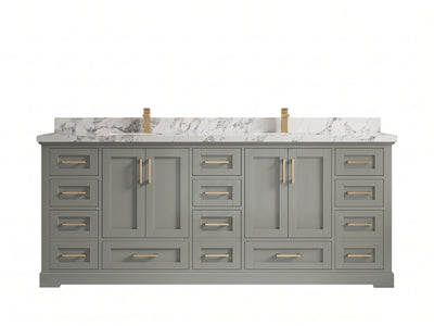 Boston 84 in. W x 22 in. D Double Sink Bathroom Vanity