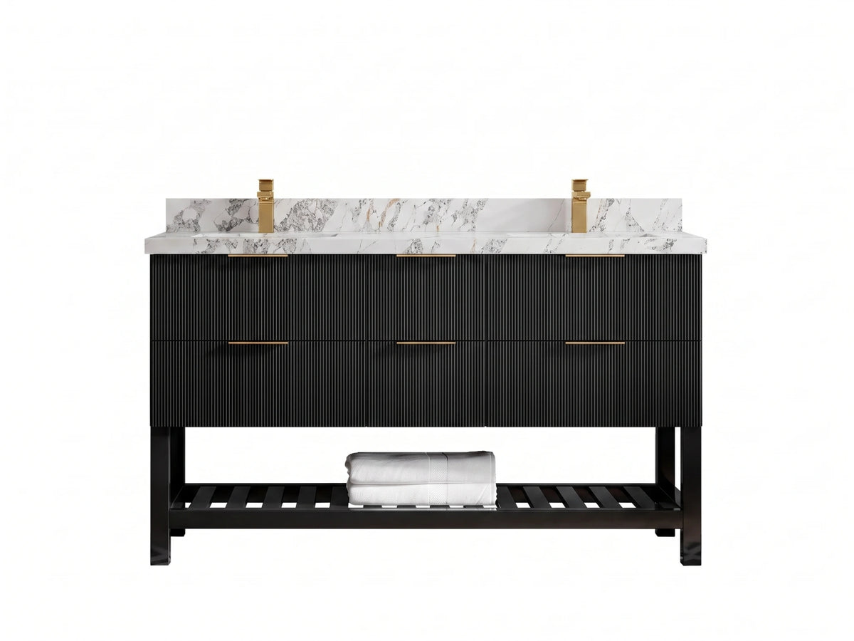 Catalina 60 in. W x 22 in. D Double Sink Bathroom Vanity