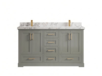 Boston 60 in. W x 22 in. D Double Sink Bathroom Vanity