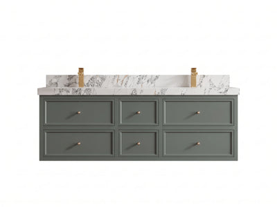 Roswell Floating 60 in. W x 22 in. D Double Sink Bathroom Vanity