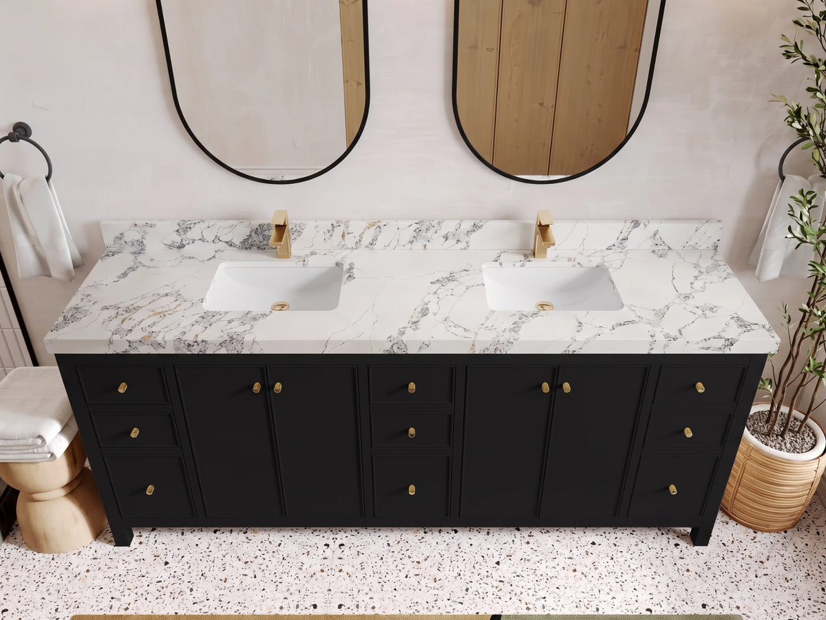 Chicago 84 in. W x 22 in. D Double Sink Bathroom Vanity