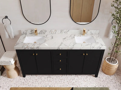 Chicago 72 in. W x 22 in. D Double Sink Bathroom Vanity