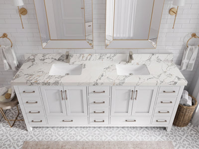 Malibu 84 in. W x 22 in. D Double Sink Bathroom Vanity