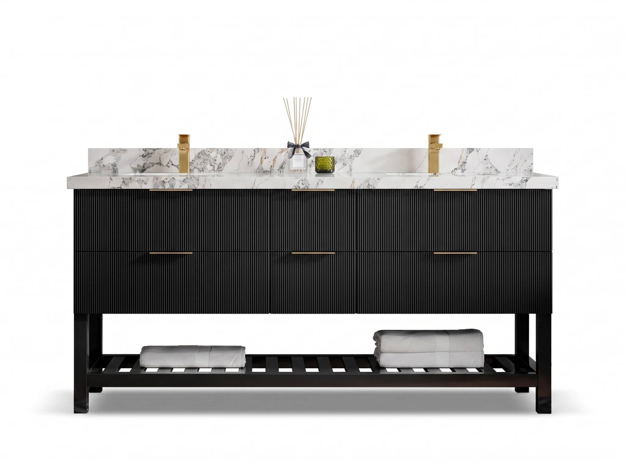 Catalina 72 in. W x 22 in. D Double Sink Bathroom Vanity