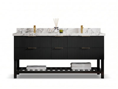 Catalina 72 in. W x 22 in. D Double Sink Bathroom Vanity