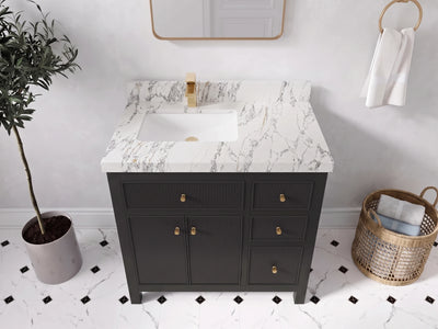 Sonoma 36 in. W x 22 in. D Left Offset Sink Bathroom Vanity