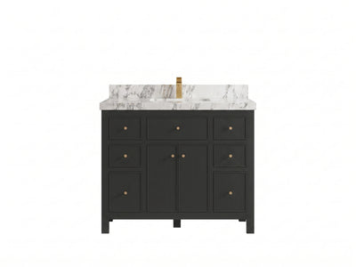Sonoma 42 in W x 22 in D Free Standing Reeded Single Sink Bathroom Vanity