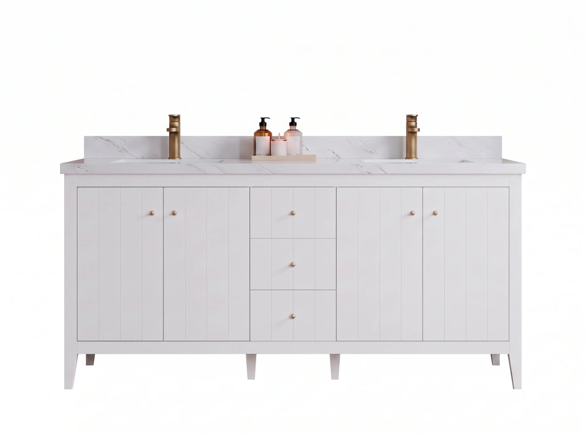 Atlanta 72 in. W x 22 in. D Double Sink Bathroom Vanity