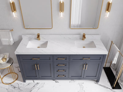 Cambridge 72 in. W x 22 in. D Double Sink Bathroom Vanity