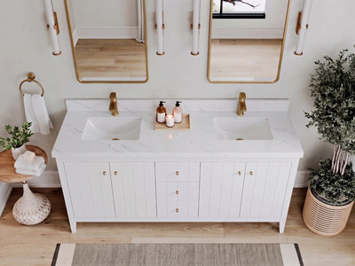 Atlanta 72 in. W x 22 in. D Double Sink Bathroom Vanity