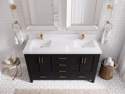 Malibu 60 in. W x 22 in. D Double Sink Bathroom Vanity