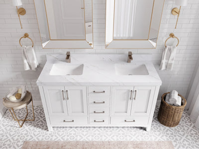 Malibu 60 in. W x 22 in. D Double Sink Bathroom Vanity