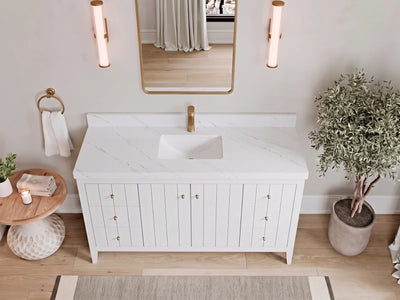 Atlanta 60 in. W x 22 in. D Single Sink Bathroom Vanity