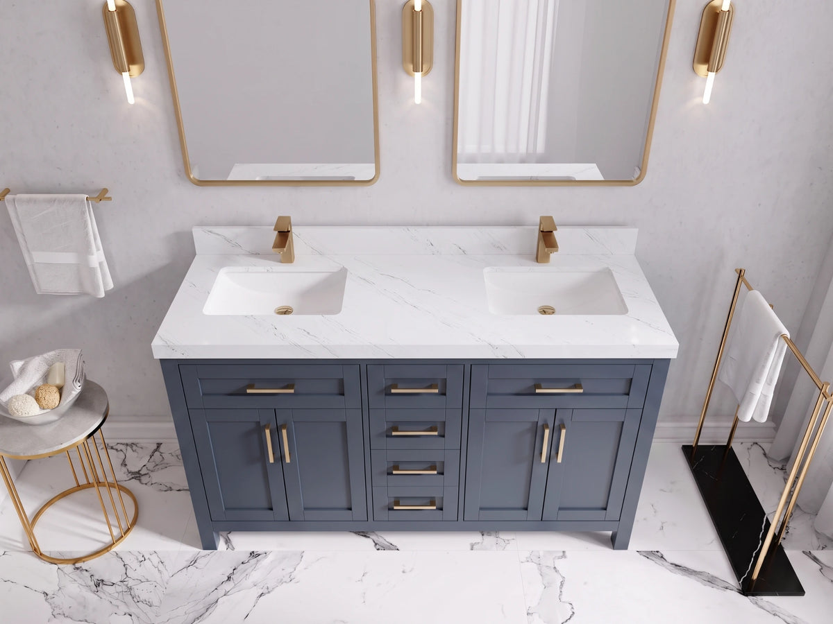 Cambridge 60 in. W x 22 in. D Double Sink Bathroom Vanity