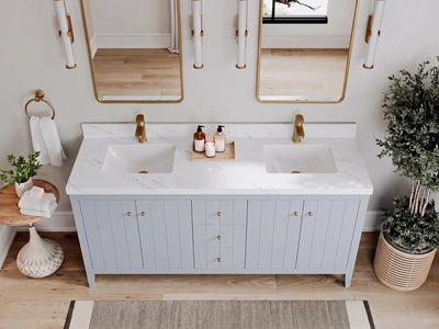 Atlanta 72 in. W x 22 in. D Double Sink Bathroom Vanity