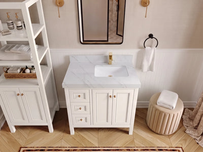 Nashville 36 in. W x 22 in. D Right Offset Sink Bathroom Vanity