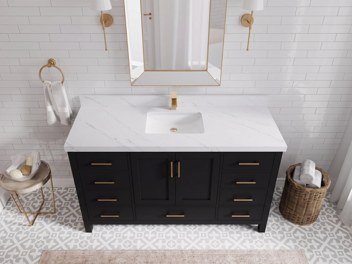 Malibu 60 in. W x 22 in. D Single Sink Bathroom Vanity