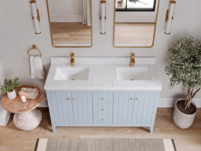 Atlanta 60 in. W x 22 in. D Double Sink Bathroom Vanity