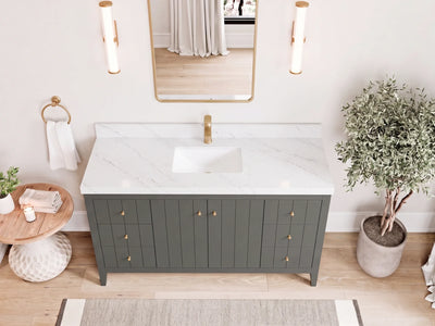 Atlanta 60 in. W x 22 in. D Single Sink Bathroom Vanity