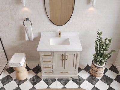 Charlotte 36 in. W x 22 in. D Center Sink Bathroom Vanity