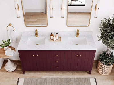 Atlanta 72 in. W x 22 in. D Double Sink Bathroom Vanity