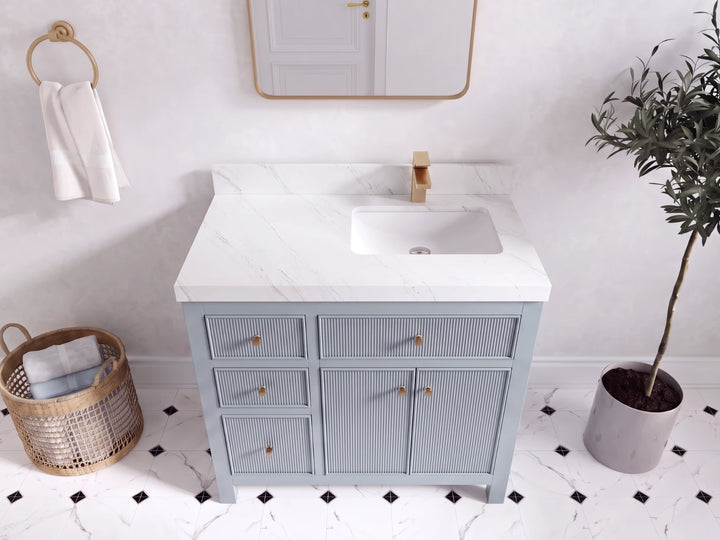 Sonoma 36 in. W x 22 in. D Right Offset Sink Bathroom Vanity - photo 17