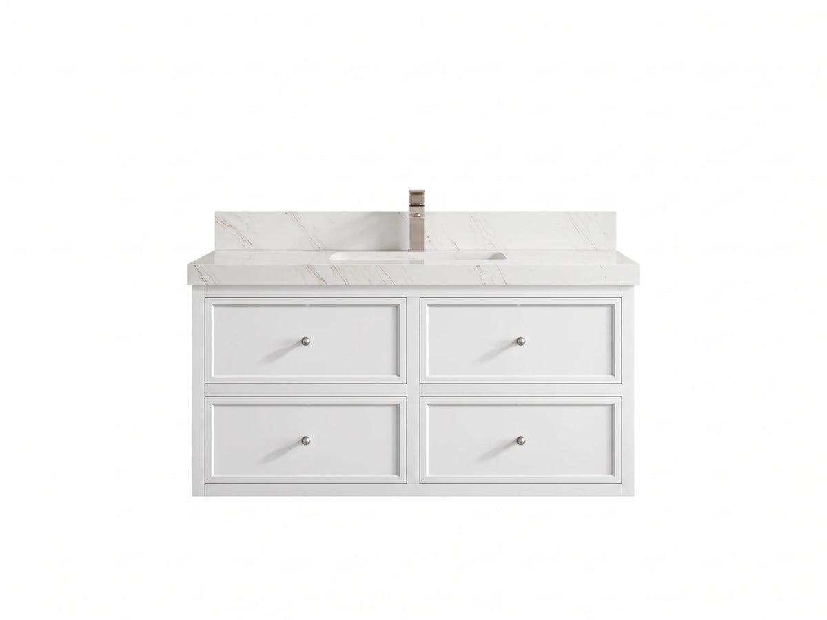 Roswell Floating 42 in. W x 22 in. D Single Sink Bathroom Vanity