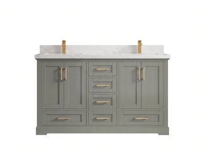 Boston 60 in. W x 22 in. D Double Sink Bathroom Vanity