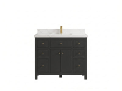 Sonoma 42 in W x 22 in D Free Standing Reeded Single Sink Bathroom Vanity