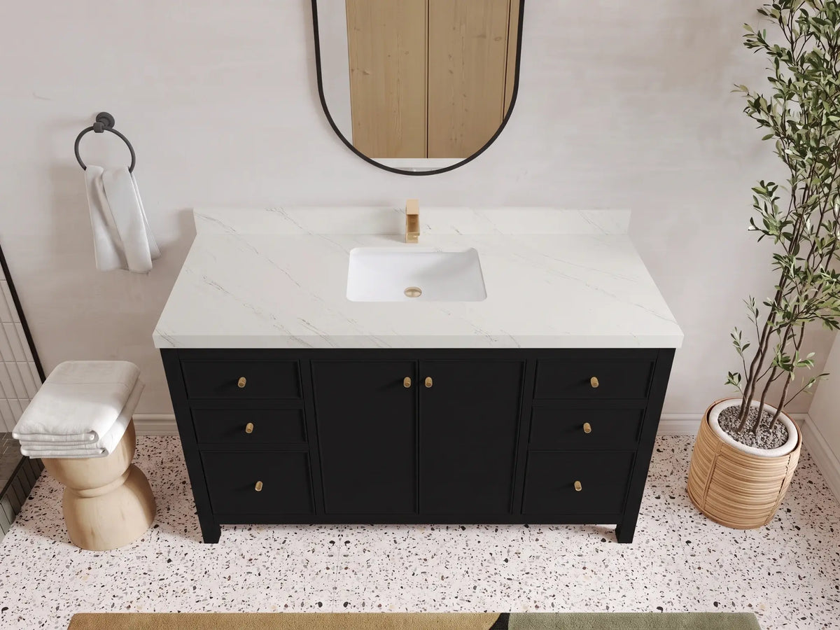 Chicago 60 in. W x 22 in. D Single Sink Bathroom Vanity